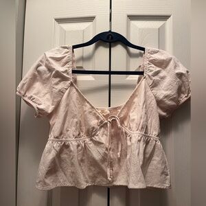 LA Hearts Cropped Blouse